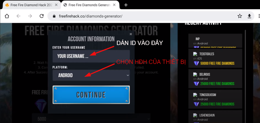 nhap-id-tai-Enter-Your-Username-va-he-dieu-hanh-de-nhan-kim-cuong-free-fire