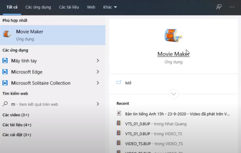 Cách edit video trên máy tính win 10 bằng app Movie Maker