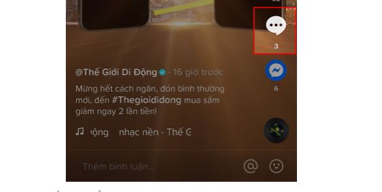 Cách xóa bình luận trên TikTok bước 2