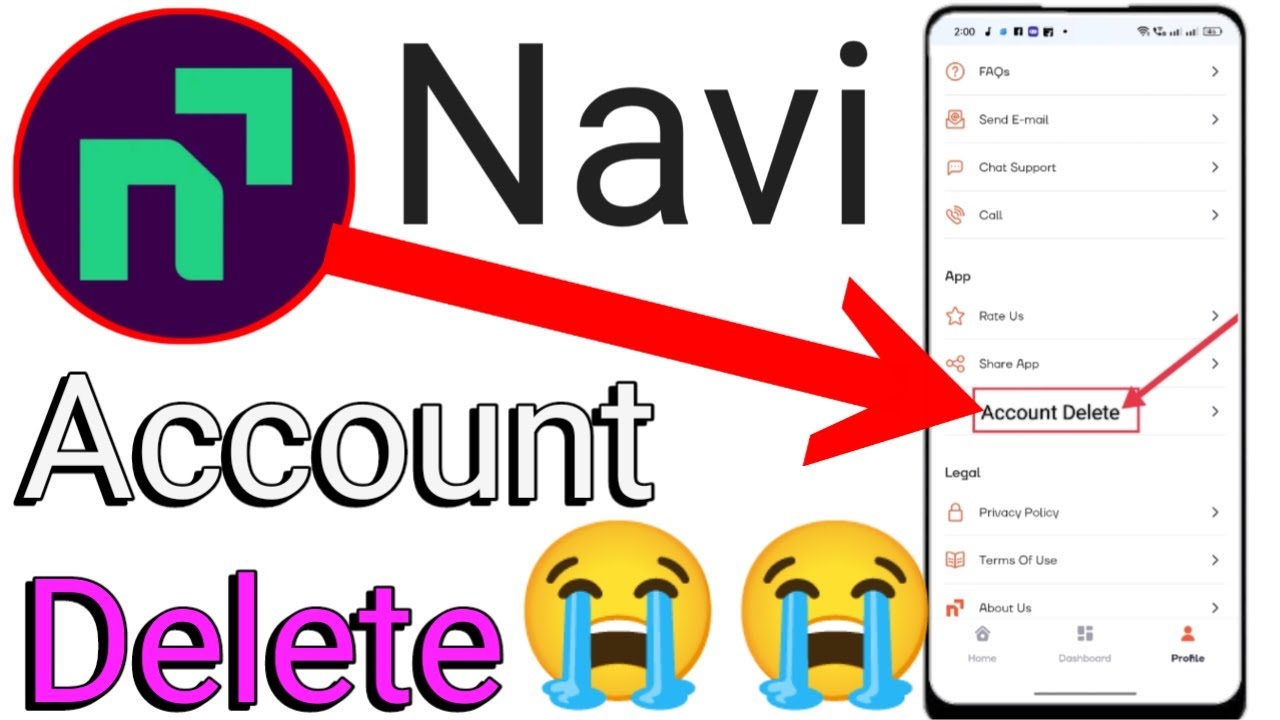 How to Delete Navi loan App Account
