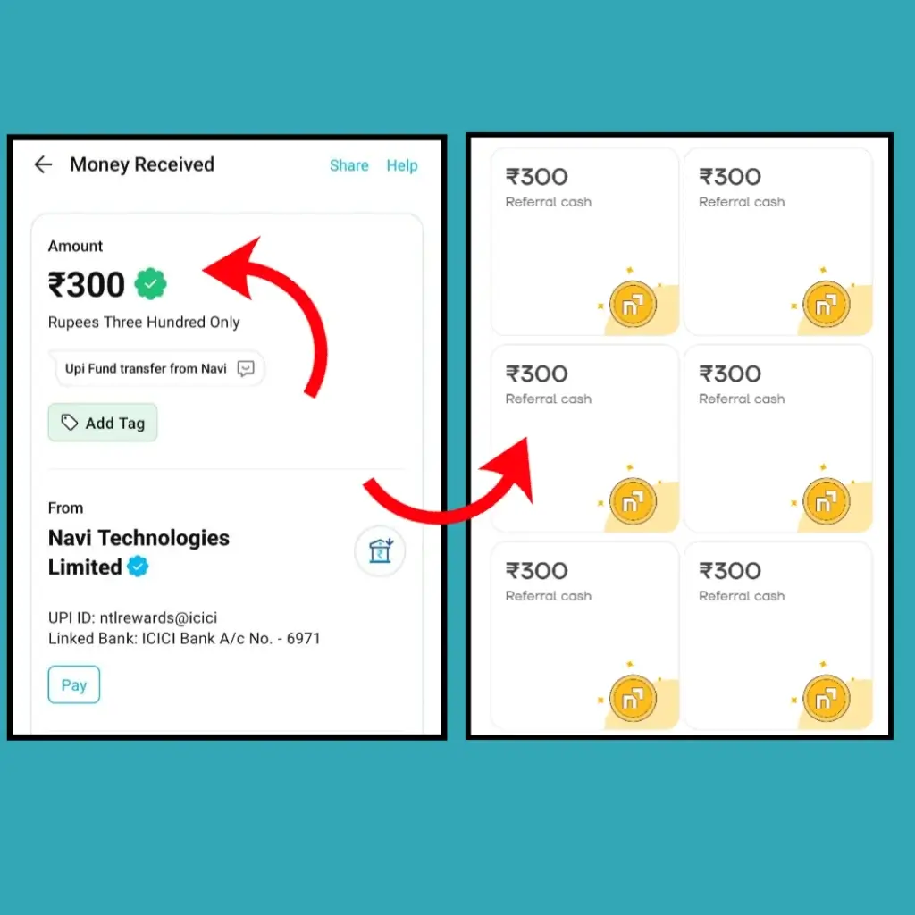 How to withdraw referral money from Navi app